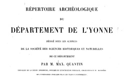 Accéder à la page "Répertoire archéologique de l'Yonne"