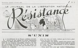Accéder à la page "Résistance. Journal de la libération nationale"