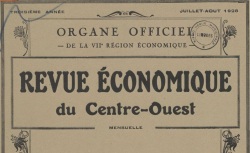 Accéder à la page "Organe officiel de la VIIe région économique, Centre-Ouest"