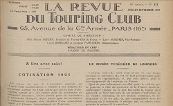 La Revue du Touring-club de France, juillet 1920