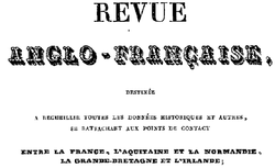 Accéder à la page "Revue anglo-française"