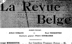 Accéder à la page "Revue belge (La)"