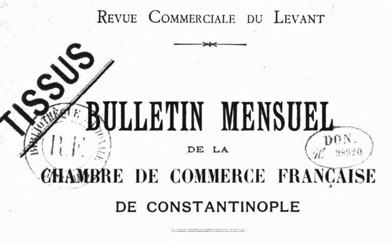 Accéder à la page "Revue commerciale du Levant (1895-1929)"