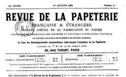 Accéder à la page "Revue de la papeterie française et étrangère"