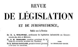 Accéder à la page "Revue de législation et de jurisprudence"