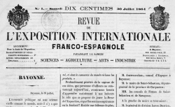 Accéder à la page "Revue de l'Exposition internationale franco-espagnole"