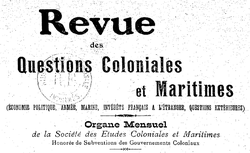 Accéder à la page "Revue des questions coloniales et maritimes"