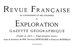 Accéder à la page "Revue française de l'étranger et des colonies"