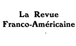 Accéder à la page "Revue franco-américaine (La)"