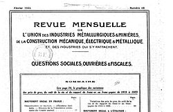 Accéder à la page "Revue mensuelle de l'Union des industries métallurgiques et minières [...]"