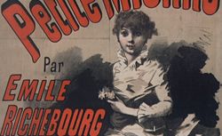 La Petite Mionne par Emile Richebourg en vente partout, Jules Rouff éd. [affiche par Jules Chéret