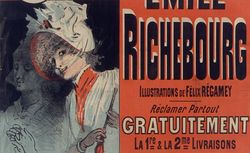 Les Millions de Monsieur Joramie par Emile Richebourg, ill. de Félix Régamey, Jules Rouff éd. [affiche par Jules Chéret] 