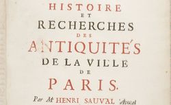 Accéder à la page "Henri Sauval (1620?-1676)"