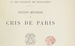 Accéder à la page "Petits métiers et cris de Paris"