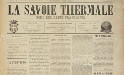La Savoie thermale : écho des Alpes françaises, mai 1895