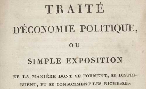Traité d'économie politique, 1803