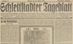 Accéder à la page "Schlettstadter Tageblatt"
