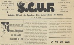 Accéder à la page "SCUF (Le) : Sporting club universitaire de France "