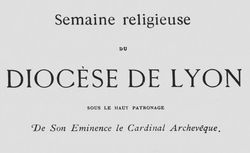 Accéder à la page "Semaine religieuse du Diocèse de Lyon"