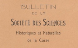 Accéder à la page "Bulletins de la Société des sciences historiques et naturelles de la Corse"