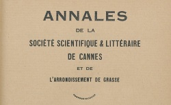 Accéder à la page "Société scientifique et littéraire de Cannes et de l'arrondissement de Grasse"