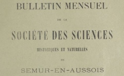 Accéder à la page "Société des sciences historiques et naturelles de Semur-en-Auxois"