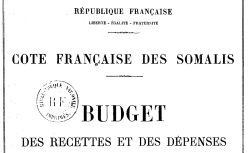 Accéder à la page "Côte française des Somalis, comptes et budgets"