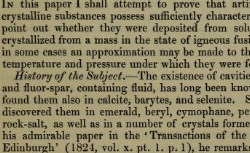 SORBY, Henry Clifton (1826-1908) On the microscopic structure of crystals