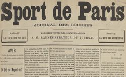 Accéder à la page "Sport de Paris (Le )"