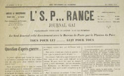 Accéder à la page "S.P... rance (L'). Journal gai"