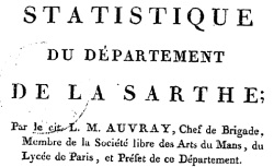 Accéder à la page "Statistique du département de la Sarthe"