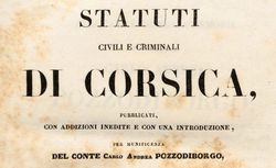 Accéder à la page "Statuti civili e criminali di Corsica"