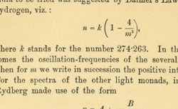 STONEY, George Johnstone (1826-1911) On the cause of double lines and of equidistant satellites in the spectra of gases