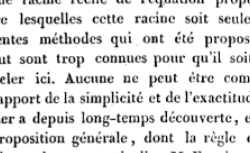 STURM, Charles (1803-1855) Analyse d’un Mémoire sur la résolution des équations numériques