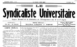 Accéder à la page "Syndicaliste universitaire (Le)"
