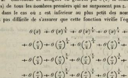 TCHEBYCHEV, Pafnutï Lvovitch (1821-1894) Mémoire sur les nombres premiers