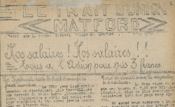 Accéder à la page "Trait d'union Matford (Le) (Union des comités populaires de Seine-et-Oise)"