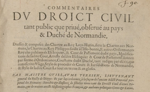 Accéder à la page "Commentaires du droict civil tant public que privé observé au pays et duché de Normandie..."