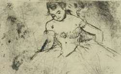 Edgar Degas, Une Danseuse (estampe) RESERVE DC-327 (DH,2)-BOITE ECU