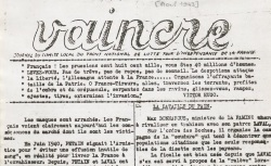 Accéder à la page "Vaincre (Comité local [Saint-Cloud] du Front national de lutte pour l'indépendance de la France)"
