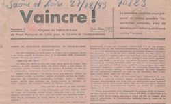 Accéder à la page "Vaincre ! (Saône-et-Loire)"