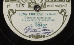 Luna cortese : Canzone napoletana ; Valente, comp. ; Giuseppe Bellantoni, BAR ; acc. de piano