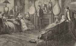      Réception de S. A. I. la Princesse Mathilde. Le salon de conversation par Pauquet, Cosson Smeeton et  Anastasi (1867)