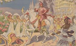 affiche de  V. Laurent-Heilbronn : Théâtre du Châtelet. Le Capitaine Corcoran (1902)