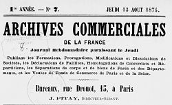 Accéder à la page "Archives commerciales de France"