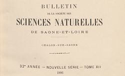 Bulletins de la Société des sciences naturelles de Saône-et-Loire