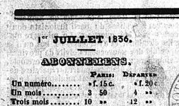 1er juillet 1836