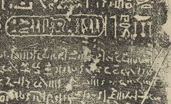 Estampage de la pierre de Rosette (Egyptien 228)