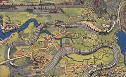 Ligne de chemin de fer avec ses travaux d'art, Le livre des trains, 1930
