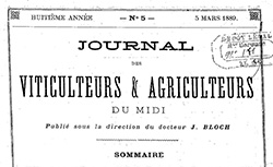 Accéder à la page "Journal des viticulteurs et des agriculteurs du Midi"